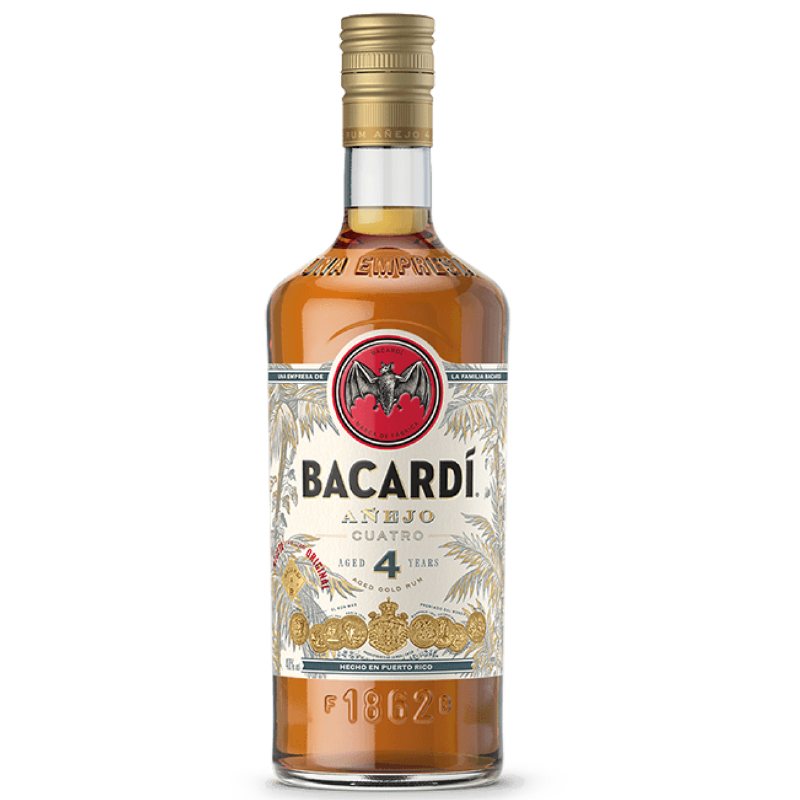Bacardi Anejo Cuatro 4 years 0,7 ltr - Slijterij de Helm