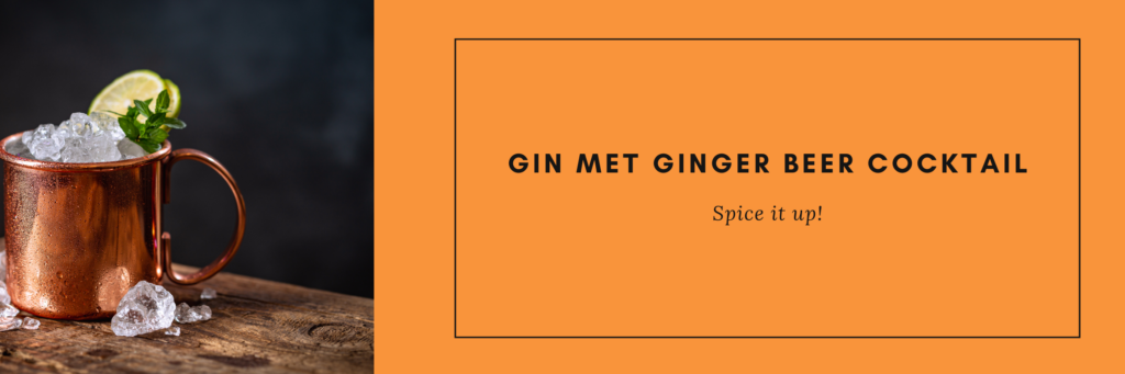 Gin met ginger beer cocktail