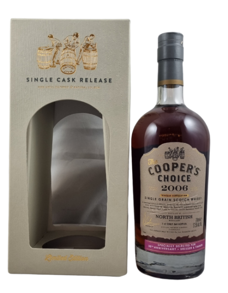 Cooper's Choice B&T 30 years Anniversary North British is een zeventien jaar oude whisky.