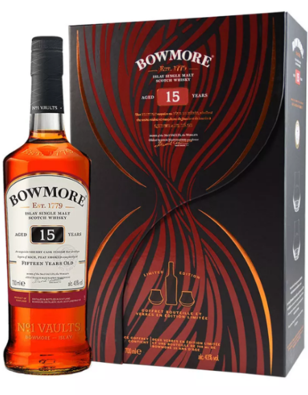 Bowmore 15 years old Giftpack